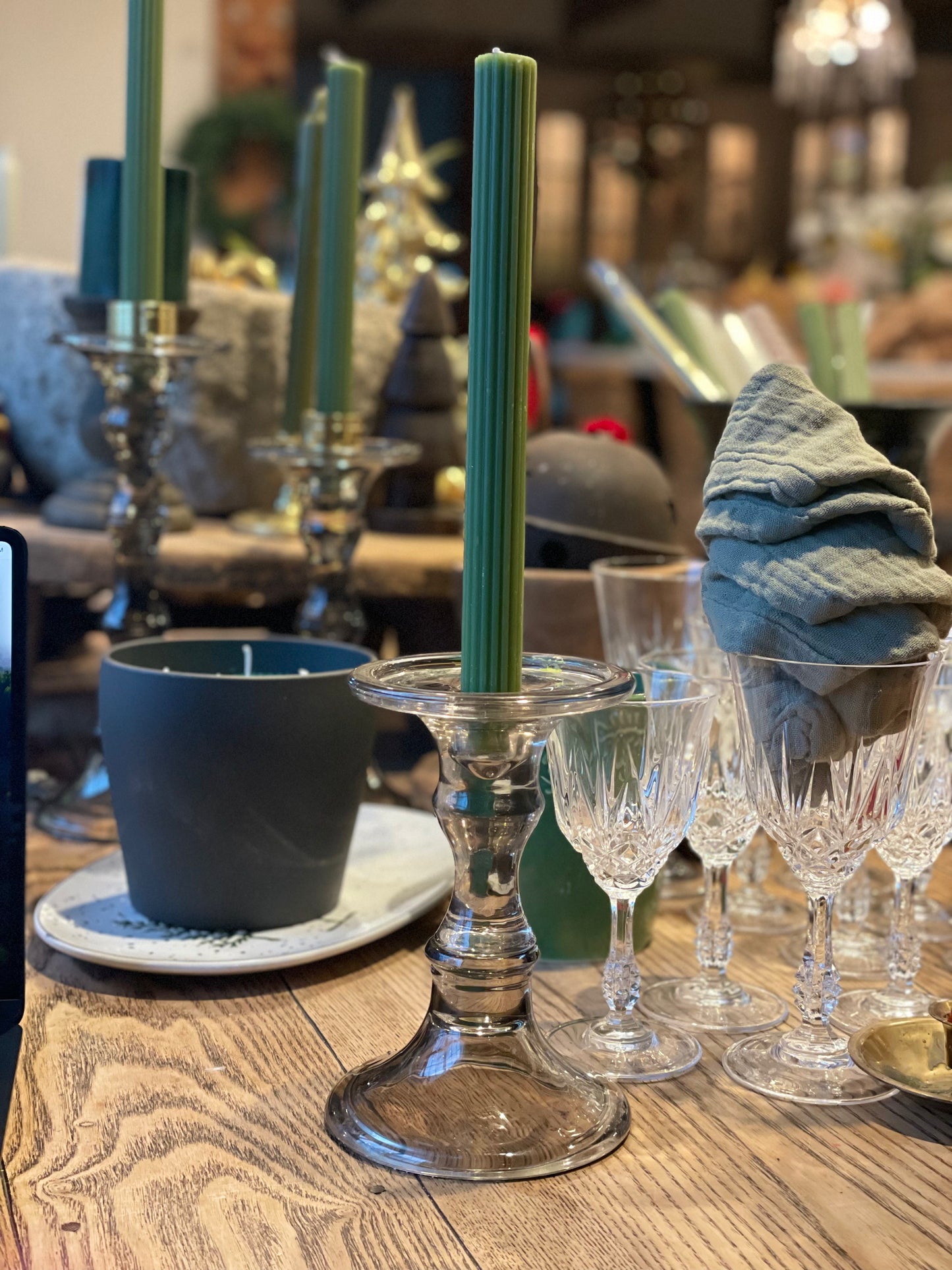 Elegant Glass Candle Holder