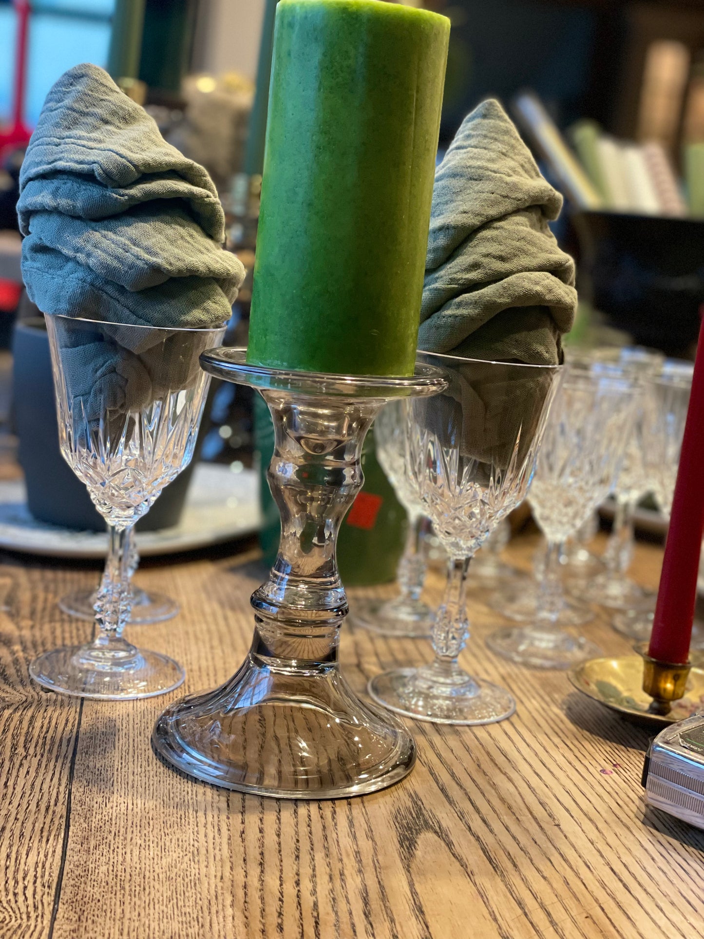 Elegant Glass Candle Holder