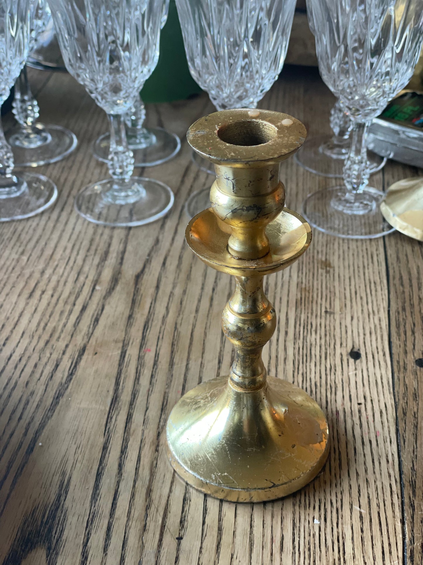 Vintage Gold Inspired Candlestick Holders