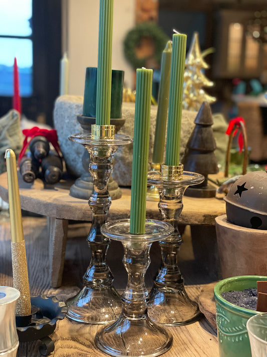 Elegant Glass Candle Holder