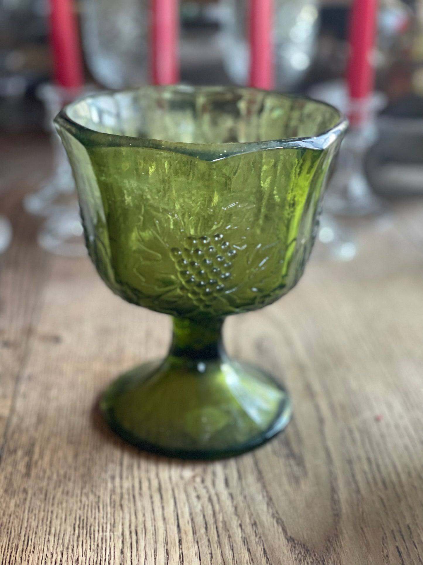 Vintage Colony Glass Harvest Green