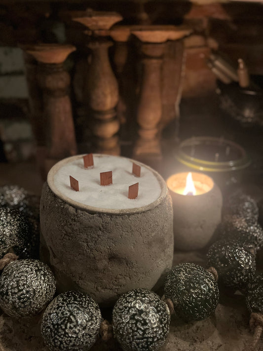 Hand Crafted Concrete Candle